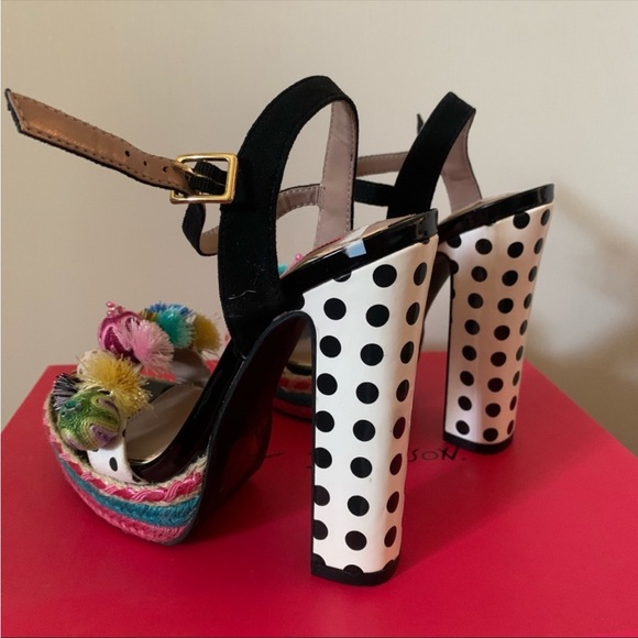 Betsey Johnson Heels size 5 Polka Dots - Picture 6 of 10